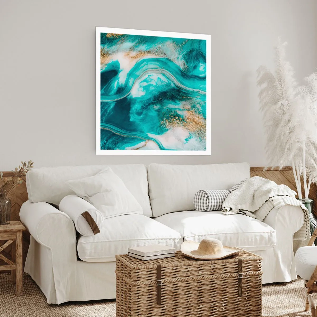 Plagát - Rieka zlata - 40x40 cm