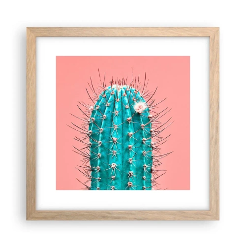 Plagát v ráme zo svetlého duba - Len pozeraj - 30x30 cm