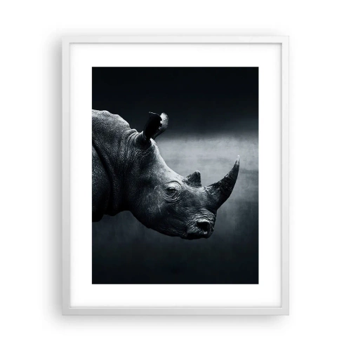 Plagát v bielom ráme - Pravý profil - 40x50 cm