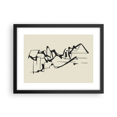 Plagát v čiernom ráme - Možná krajina - 40x30 cm
