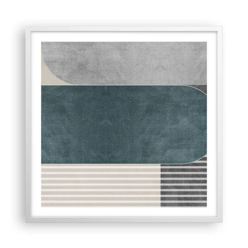 Plagát v bielom ráme - Kompozícia na úrovni - 60x60 cm
