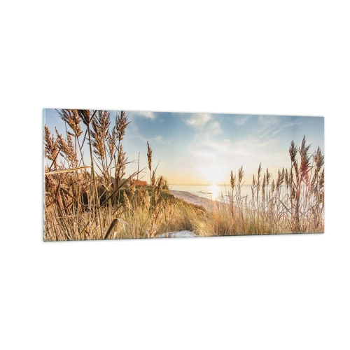 Obraz na skle - Severná pláž - 100x40 cm