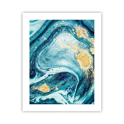 Plagát - Modrý vír - 40x50 cm