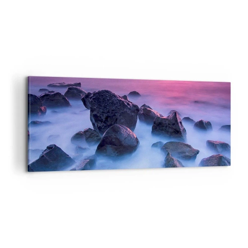 Obraz na plátne - Narodeniny v lesku a v hmle - 100x40 cm