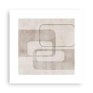 Plagát - Geometrická fúga - 30x30 cm