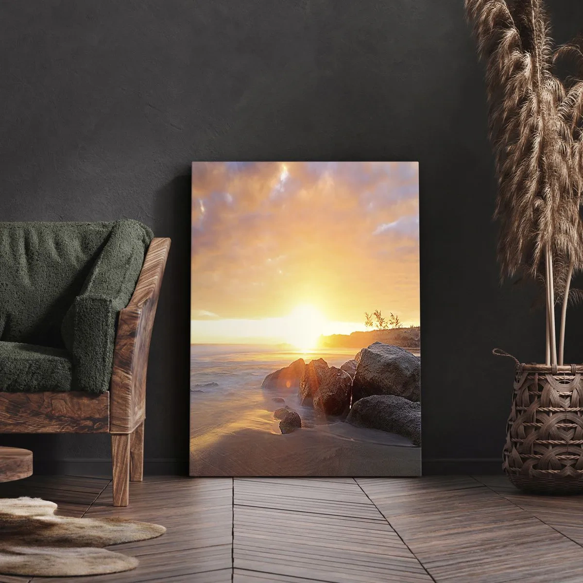 Obraz na plátne - Svetlý večerný vánok - 50x70 cm