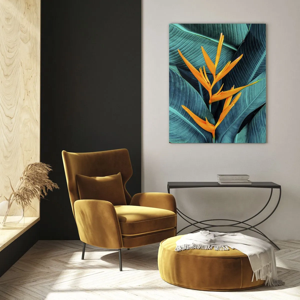 Obraz na skle - Rajský kvet - 50x70 cm
