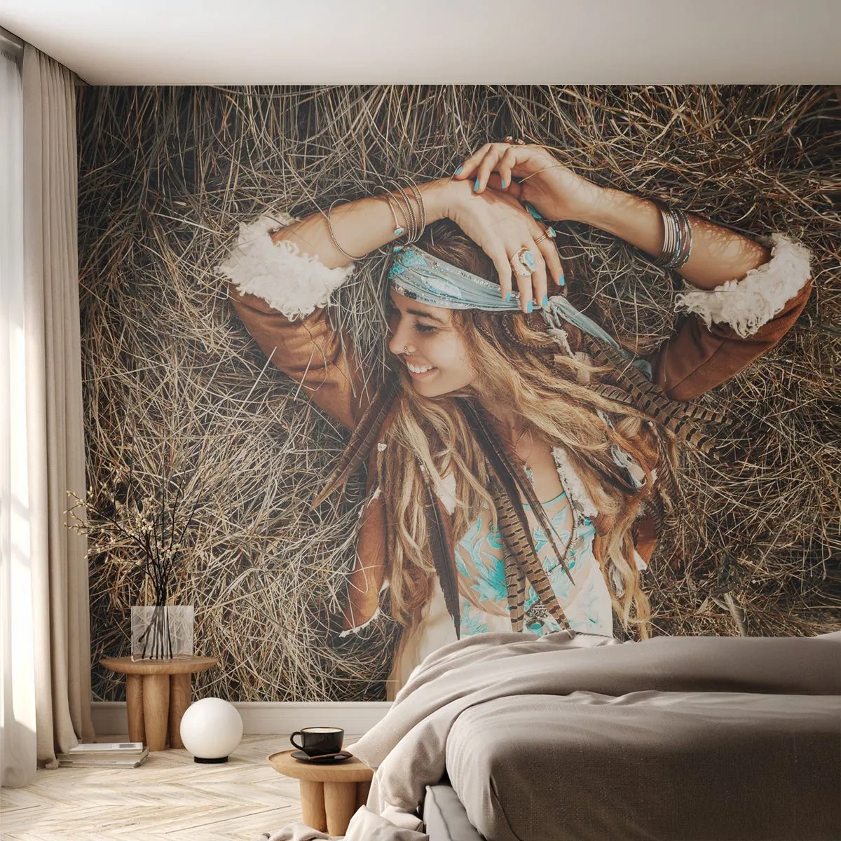 Fototapeta Standard Eco - Na ceste do leta lásky - Boho, Žena, Šperky - 200x140 cm