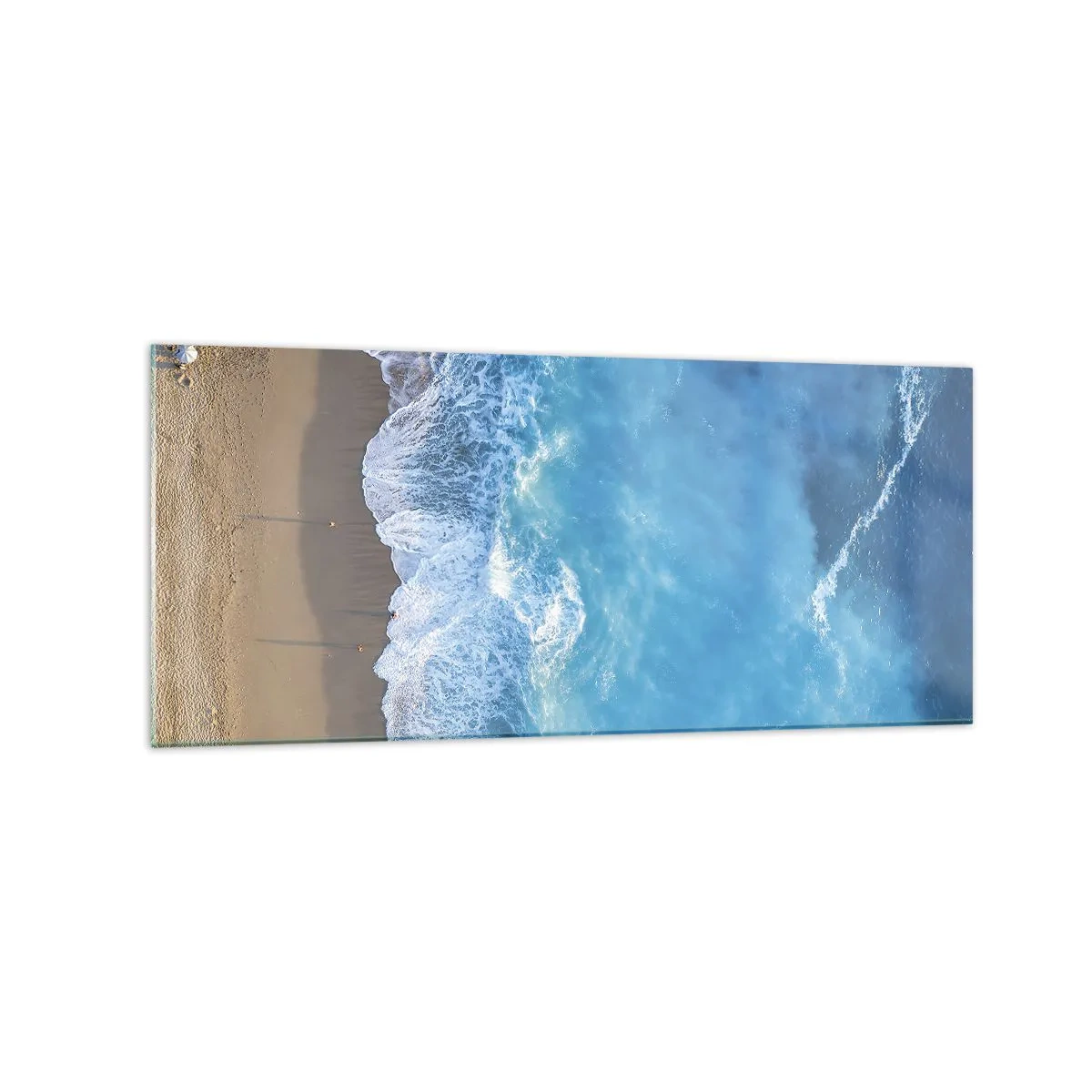 Obraz na skle - Sila modrej - 120x50 cm