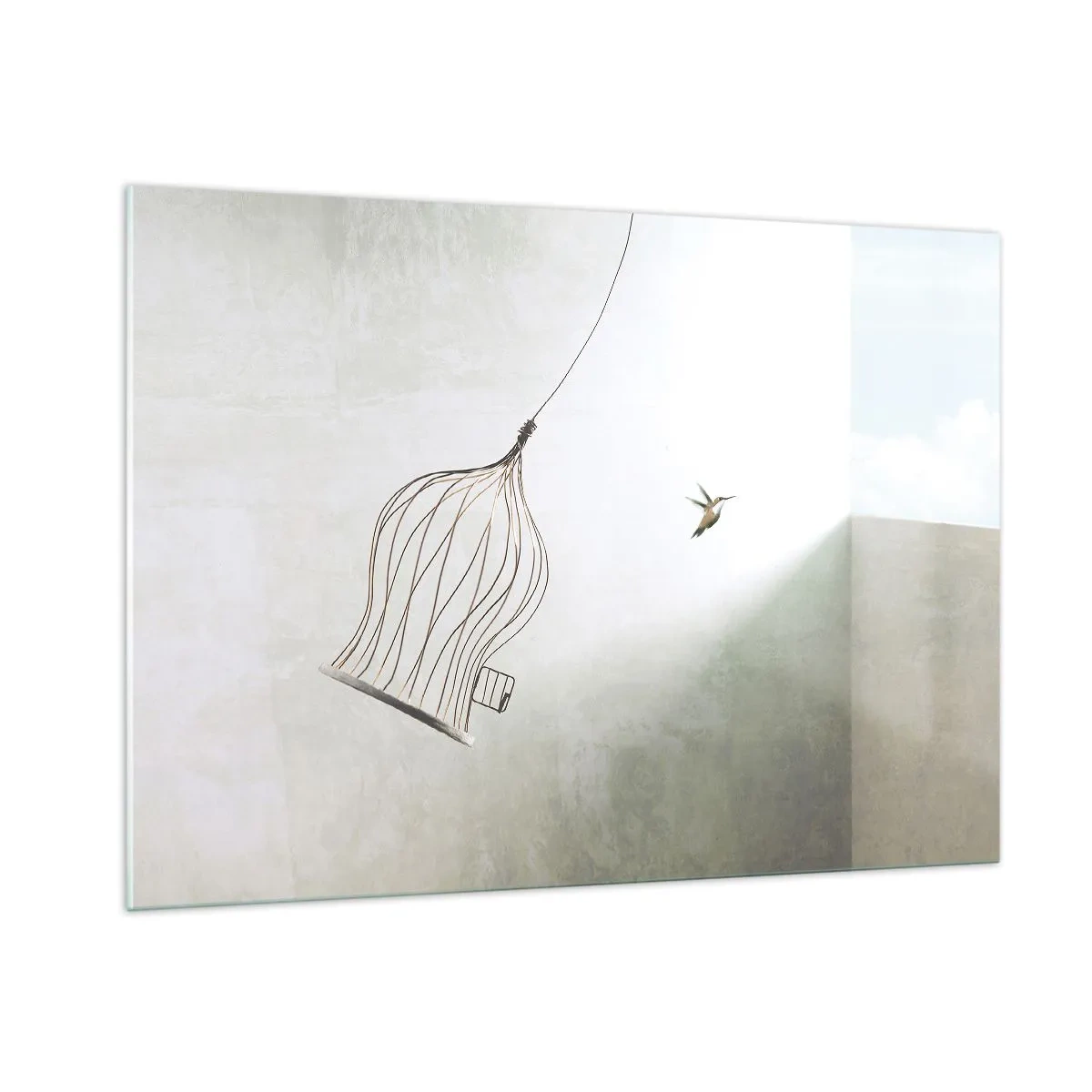 Obraz na skle - Vo svojom živle - 100x70 cm