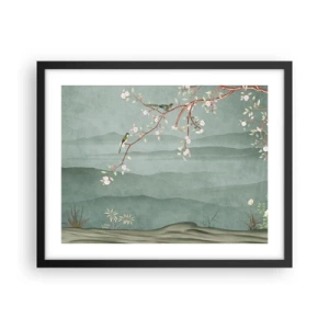 Plagát v čiernom ráme - Jar je tu - 50x40 cm