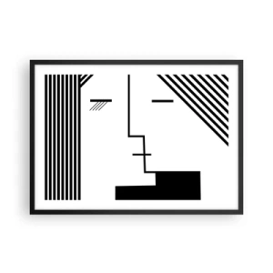 Plagát v čiernom ráme - Proste bozk - 70x50 cm