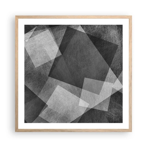 Plagát v ráme zo svetlého duba - Odveký symbol trvalosti a poriadku - 60x60 cm