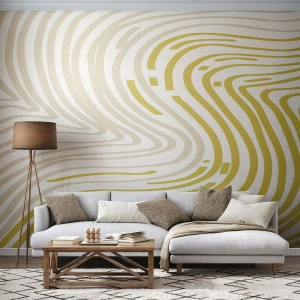 Fototapeta Premium Canvas - Kompozícia s miernym ohybom - Minimalizmus, Kus, Svetlý - 350x256 cm