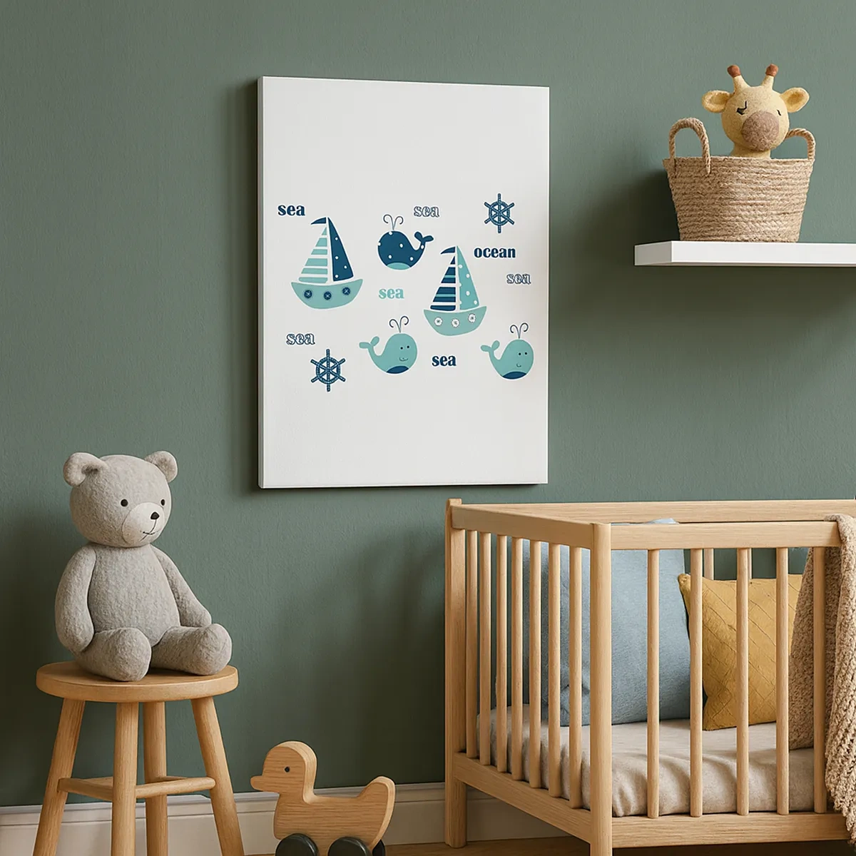 Obraz na plátne - Cez mora a oceány - 50x70 cm