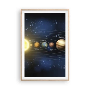 Plagát v ráme zo svetlého duba - Jedna z desiatich - 61x91 cm