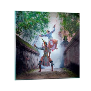 Obraz na skle - Vražedne krásny tanec - 70x70 cm