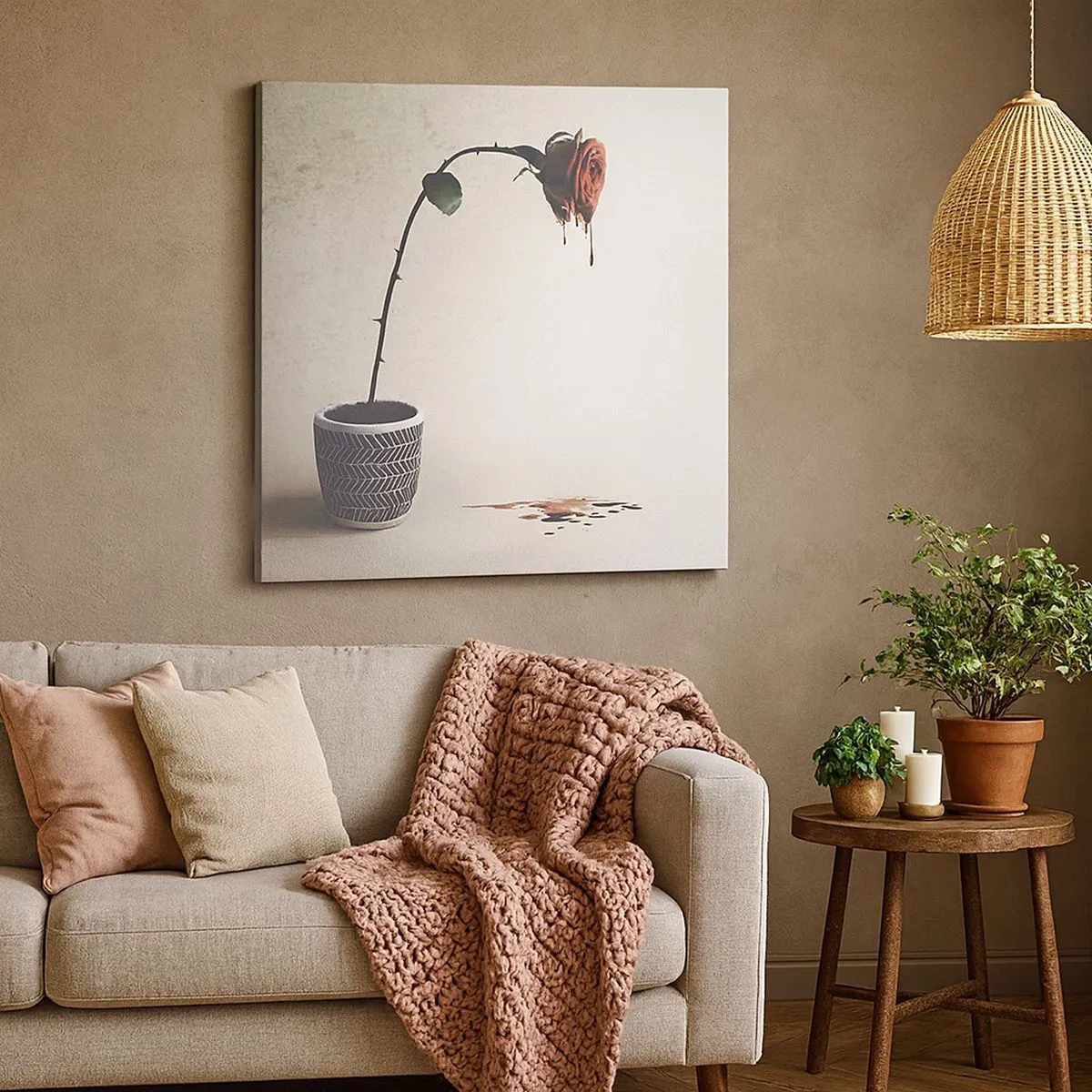 Obraz na plátne - Rosa dolorosa - 30x30 cm