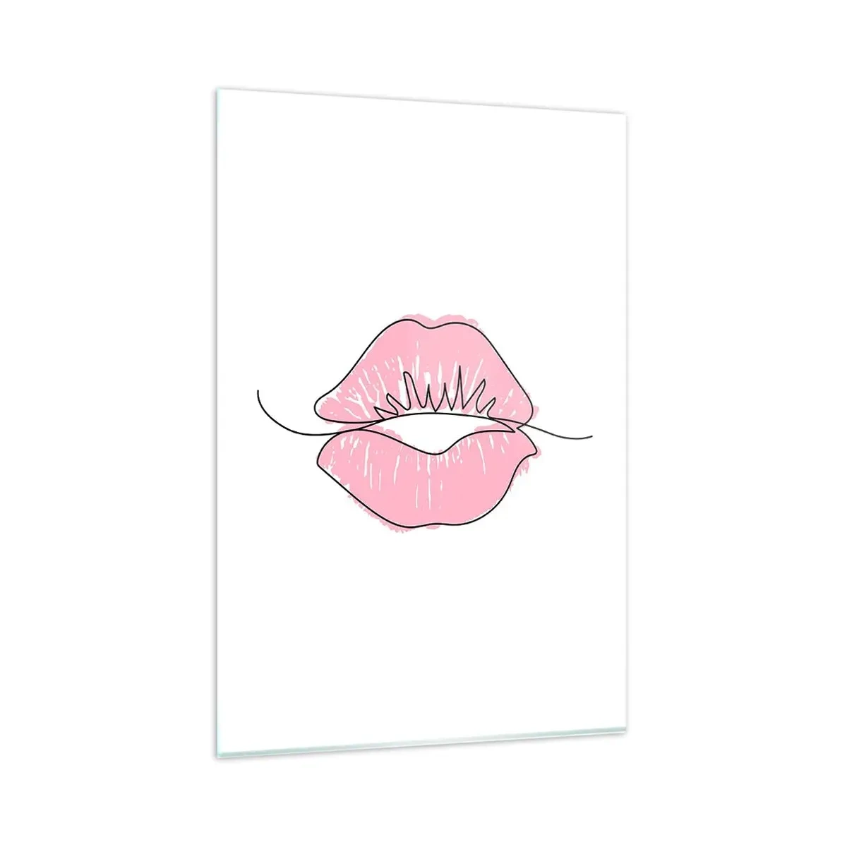 Obraz na skle - Si pripravený na bozk? - 80x120 cm