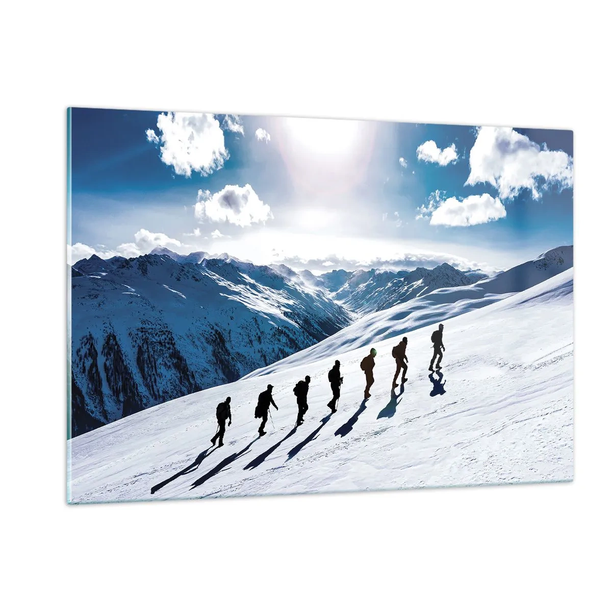Obraz na skle - Tím dobývateľov - 120x80 cm