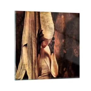 Obraz na skle - Medzi dobrom a zlom - 50x50 cm