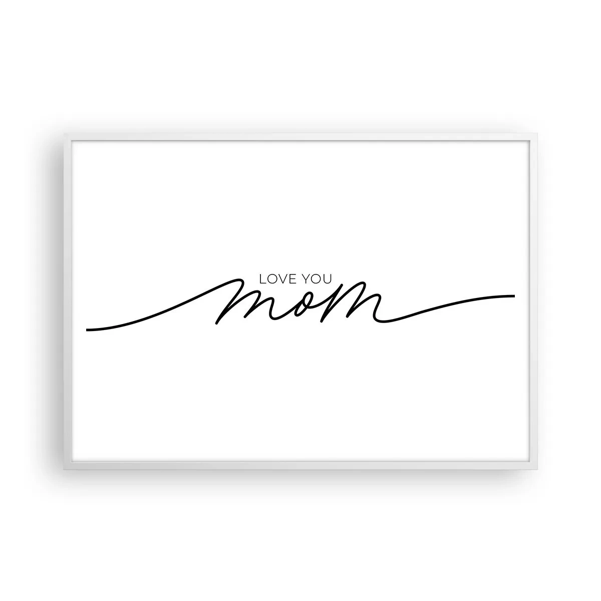 Plagát v bielom ráme - Veľké dojatie - 100x70 cm