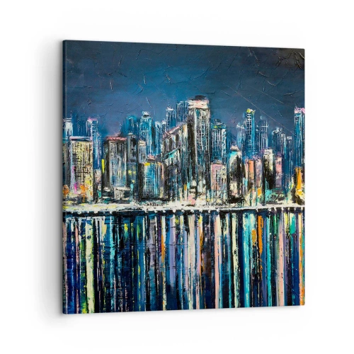 Obraz na plátne - Kaskáda svetiel - 50x50 cm