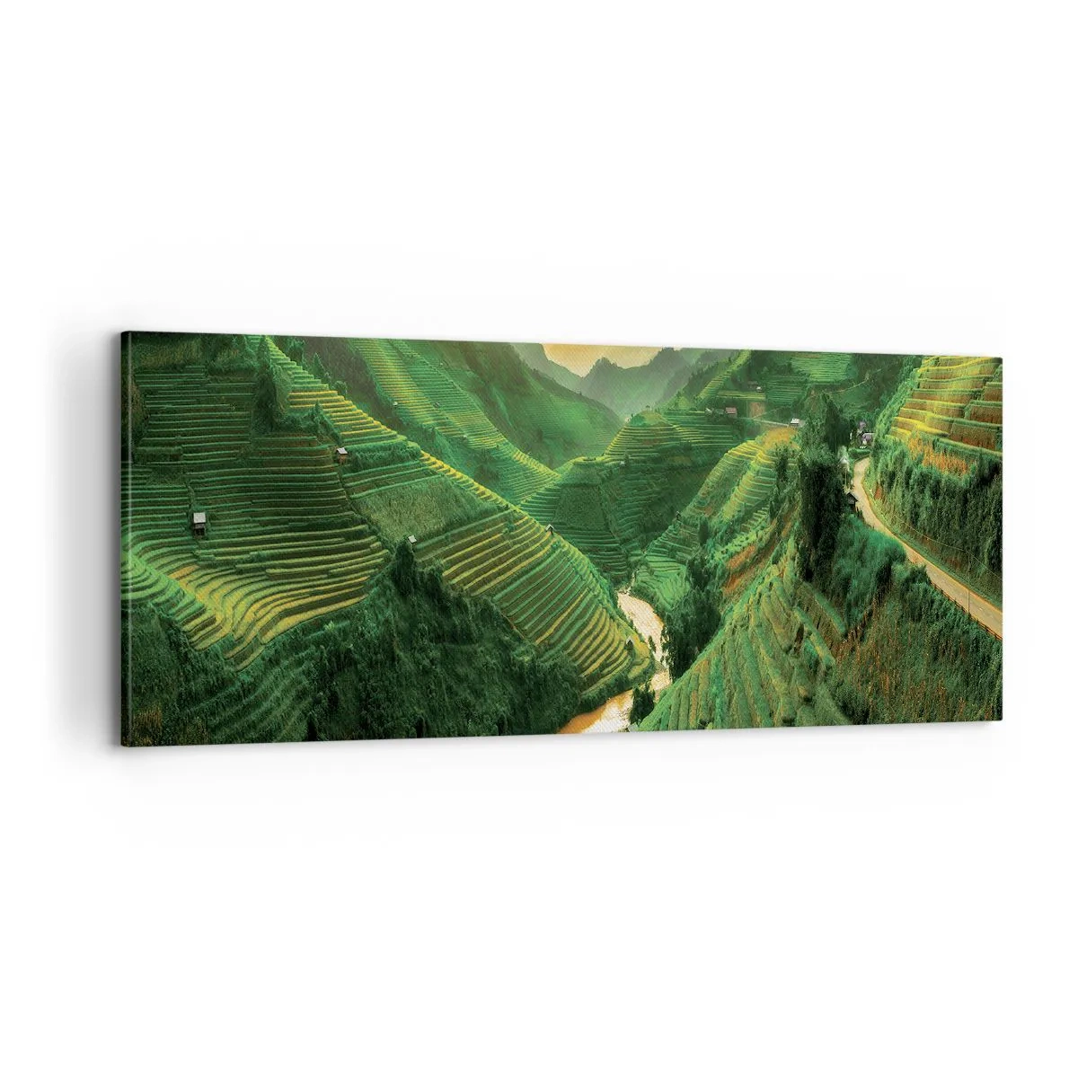 Obraz na plátne - Vietnamské údolie - 100x40 cm