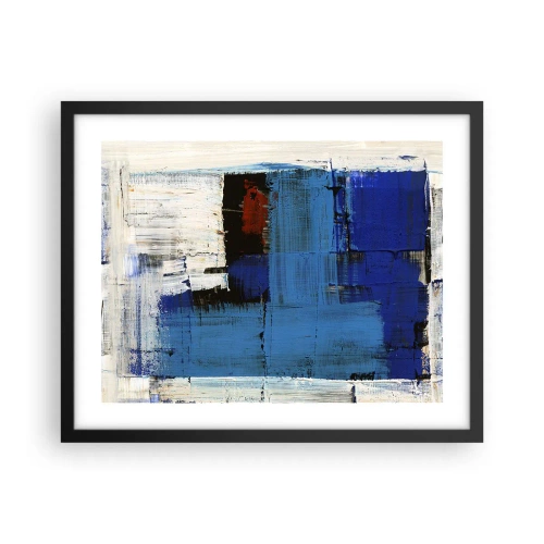 Plagát v čiernom ráme - Tajomstvo modrej - 50x40 cm