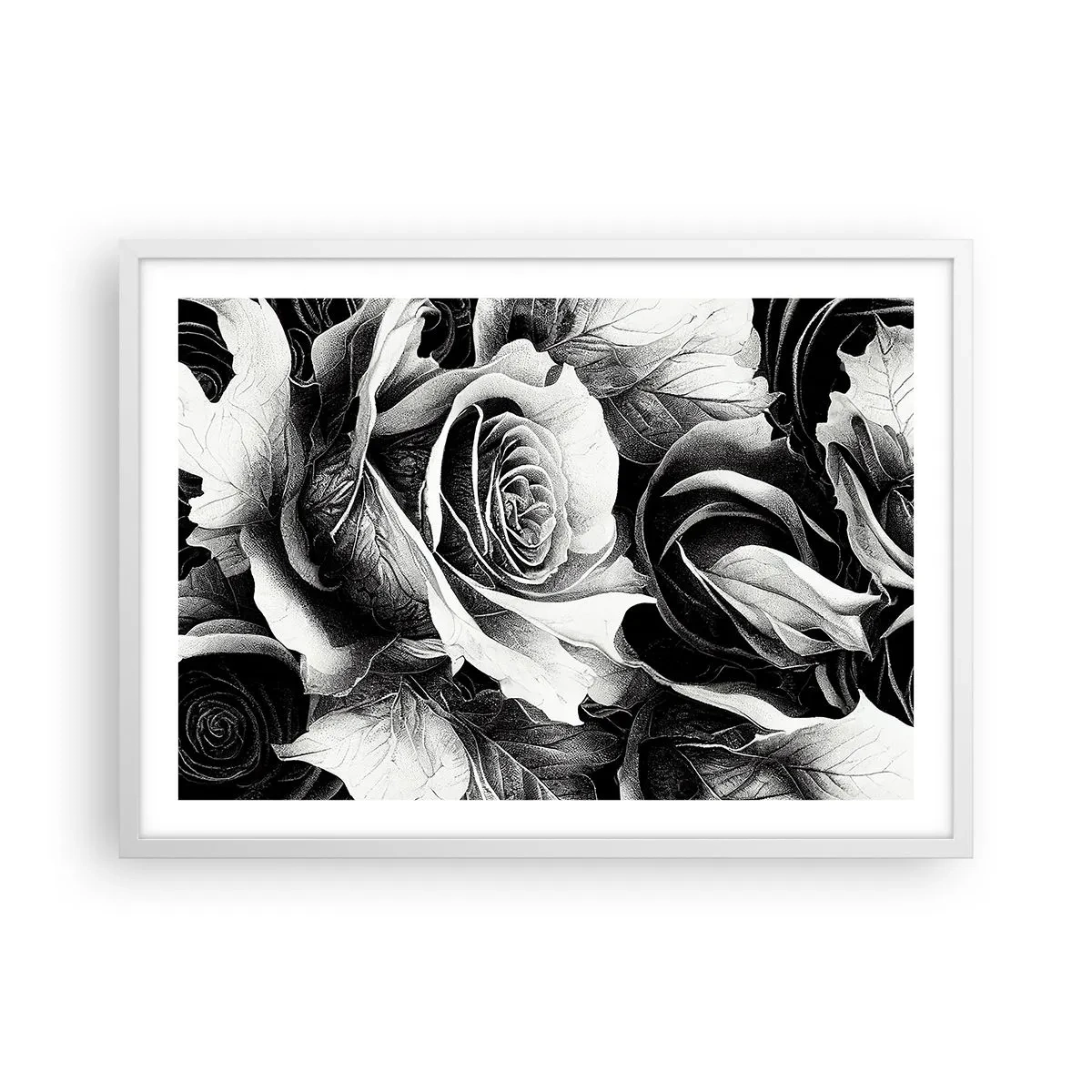 Plagát v bielom ráme - Navždy kráľovná - 70x50 cm