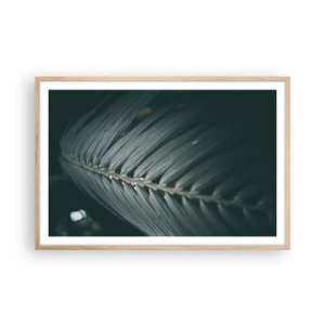 Plagát v ráme zo svetlého duba - Presnosť prírody - 91x61 cm