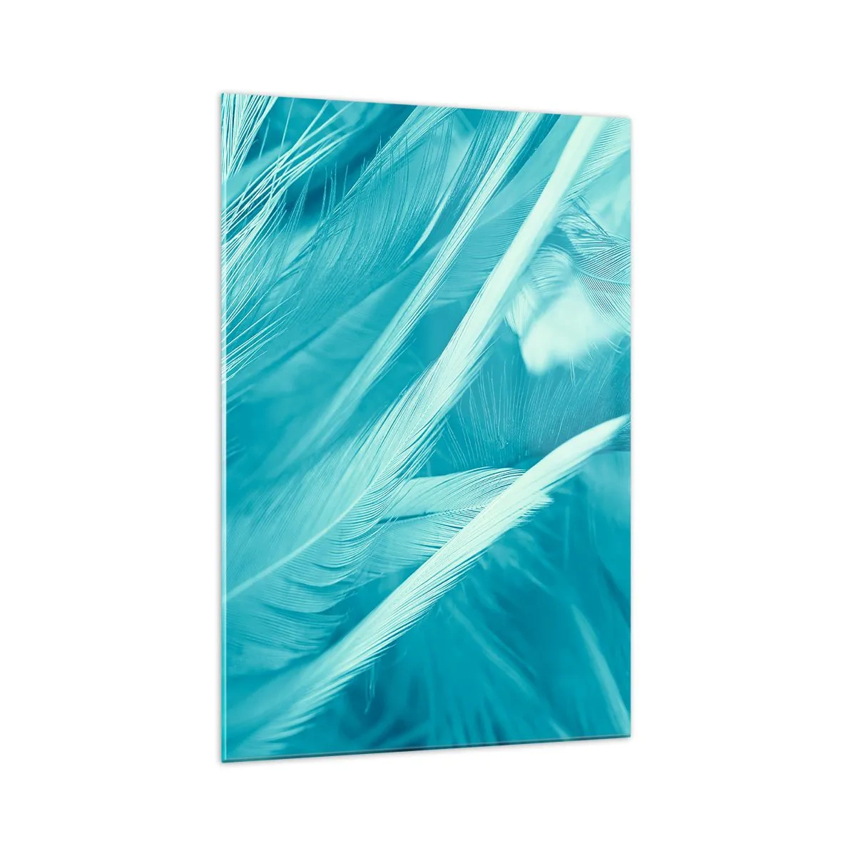 Obraz na skle - Utopiť sa v páperí - 70x100 cm