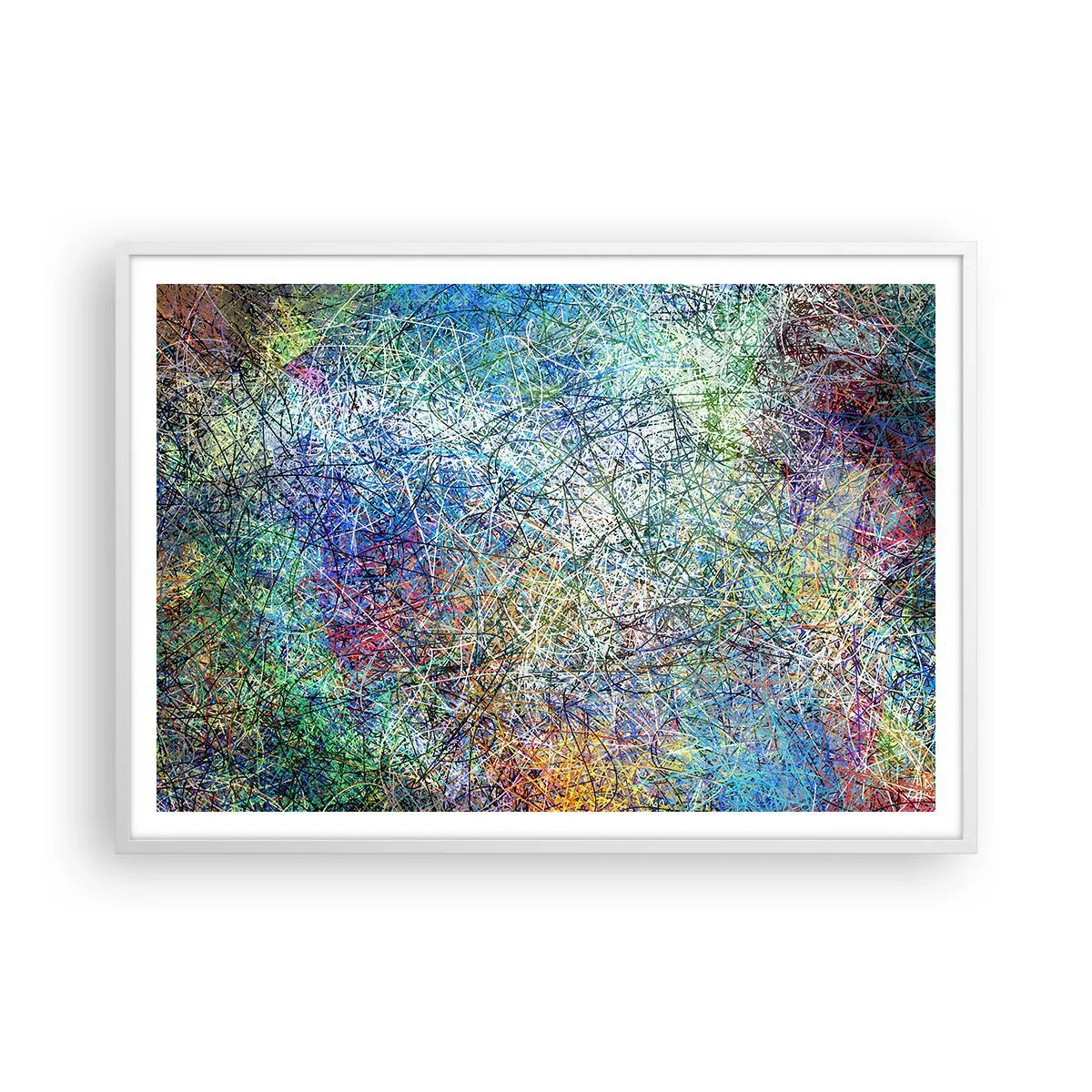 Plagát v bielom ráme - To nie je tak jednoduché - 100x70 cm