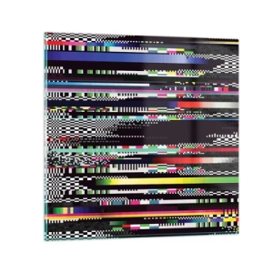 Obraz na skle - Kontrolný obraz skutočnosti - 60x60 cm