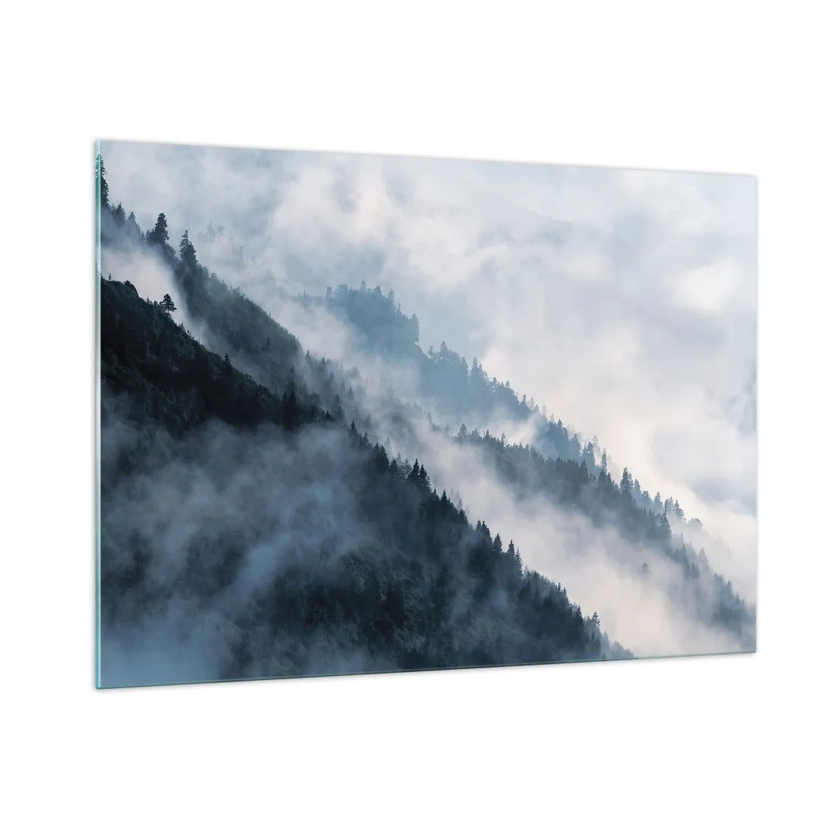 Obraz na skle - Horská mystika - 100x70 cm