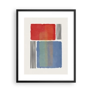 Plagát v čiernom ráme - Duch a písmeno geometrie - 40x50 cm