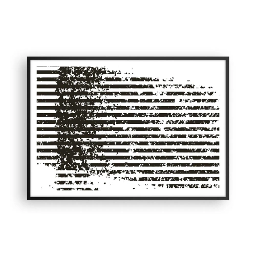 Plagát v čiernom ráme - Rytmus a šum - 100x70 cm