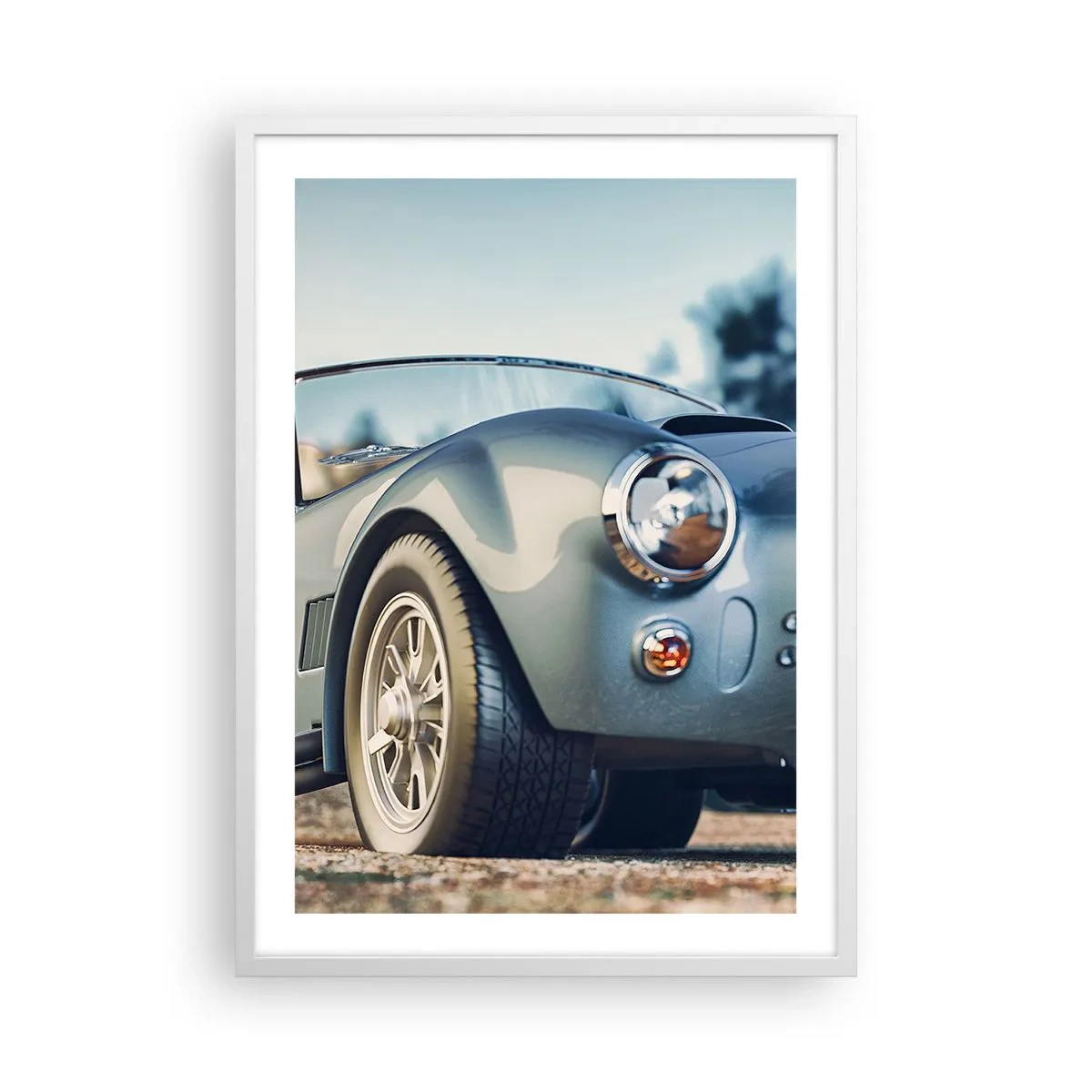 Plagát v bielom ráme - Pretože na štýle záleží - 50x70 cm