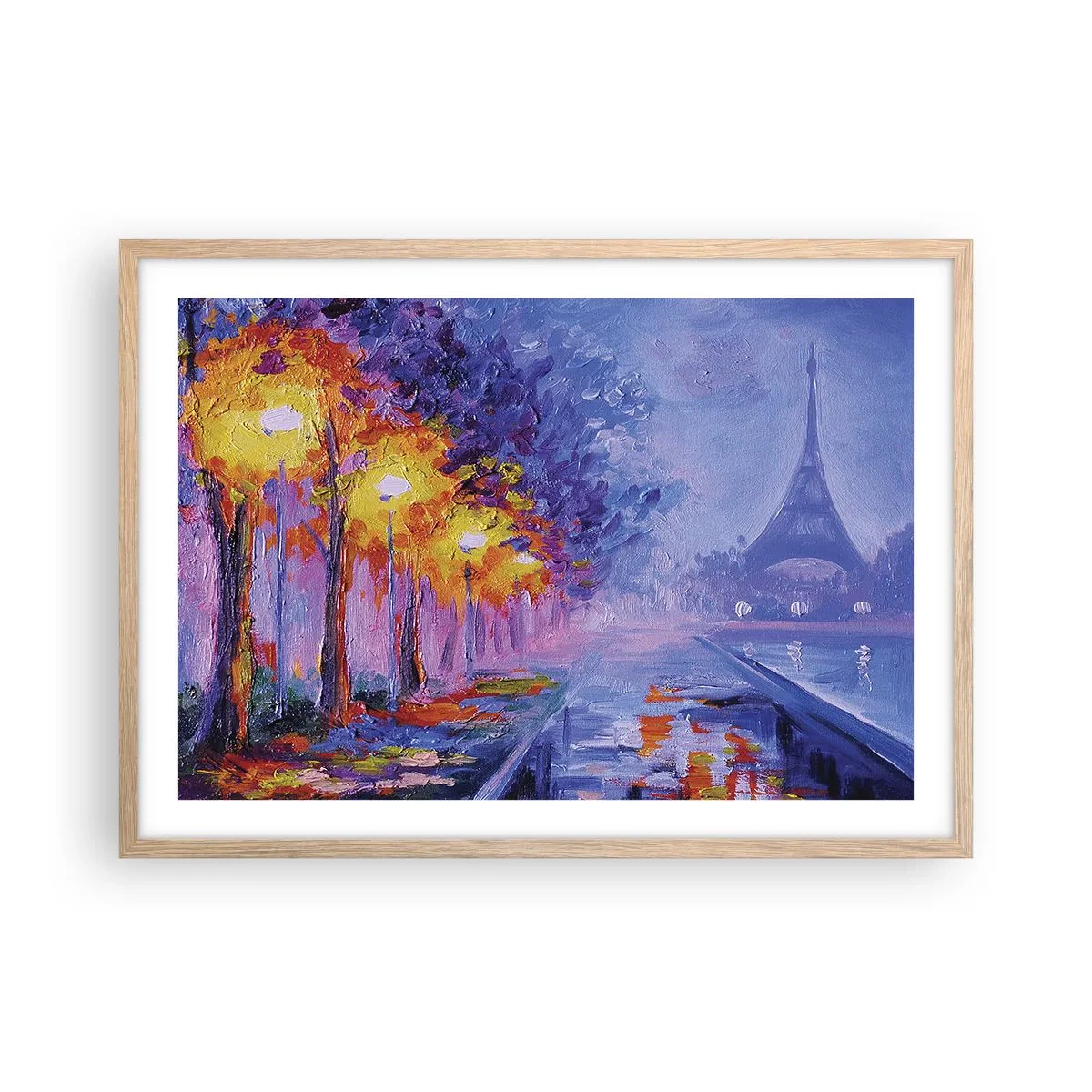 Plagát v ráme zo svetlého duba - Prechádzka snov - 70x50 cm