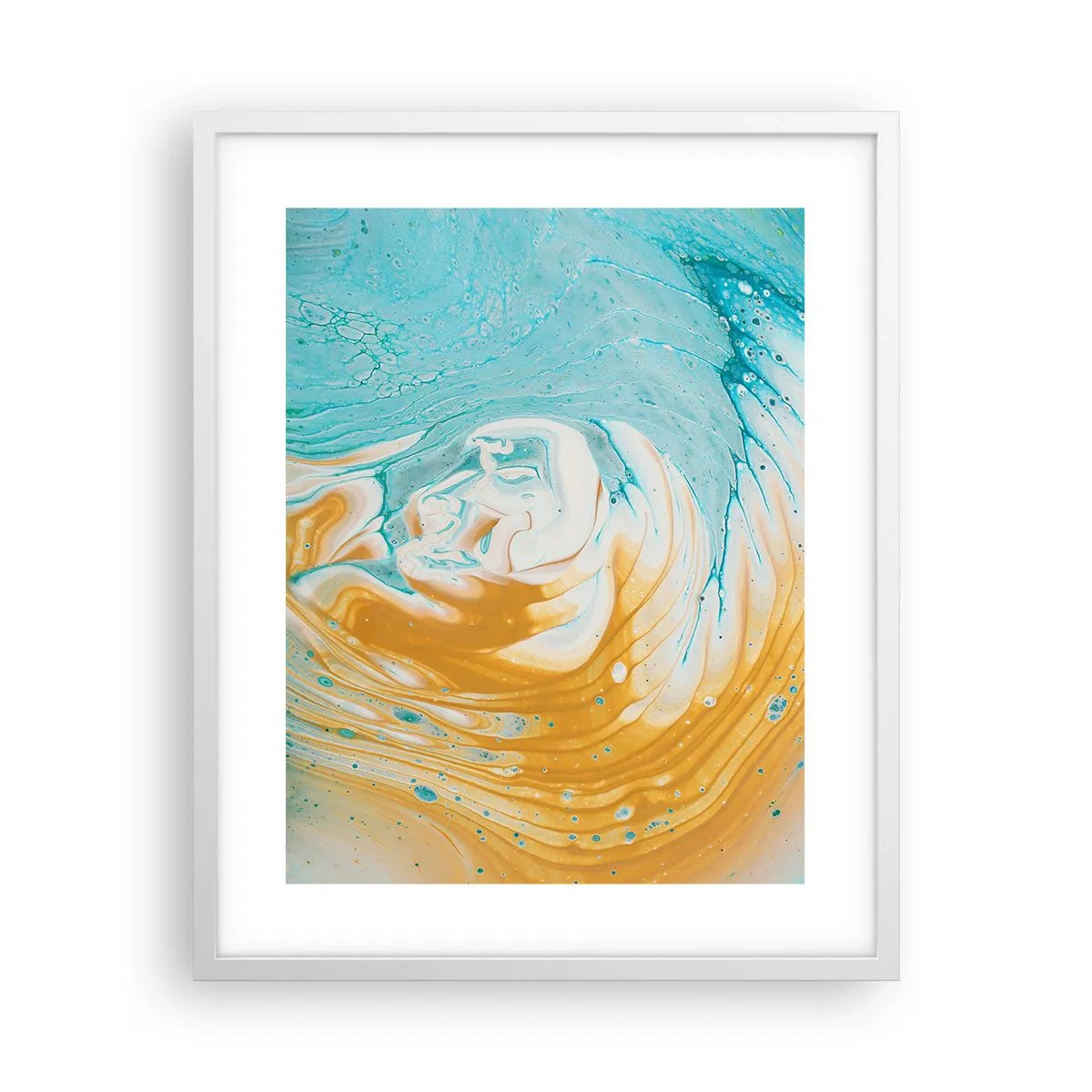Plagát v bielom ráme - Pastelový vír - 40x50 cm