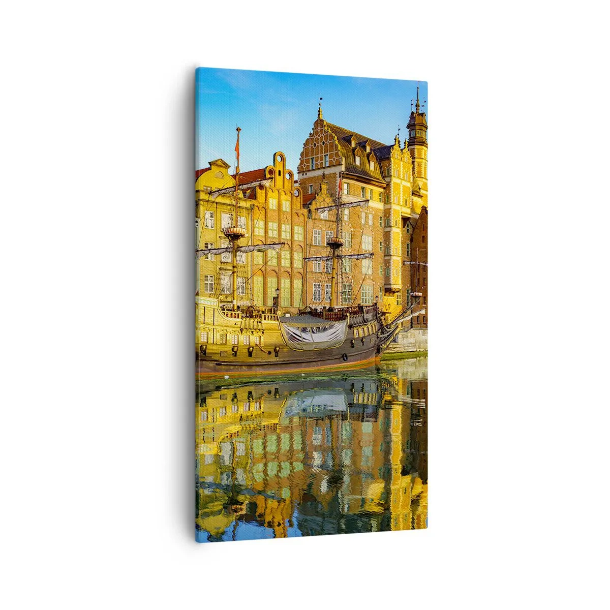 Obraz na plátne - Zrkadlový odraz minulosti - 55x100 cm