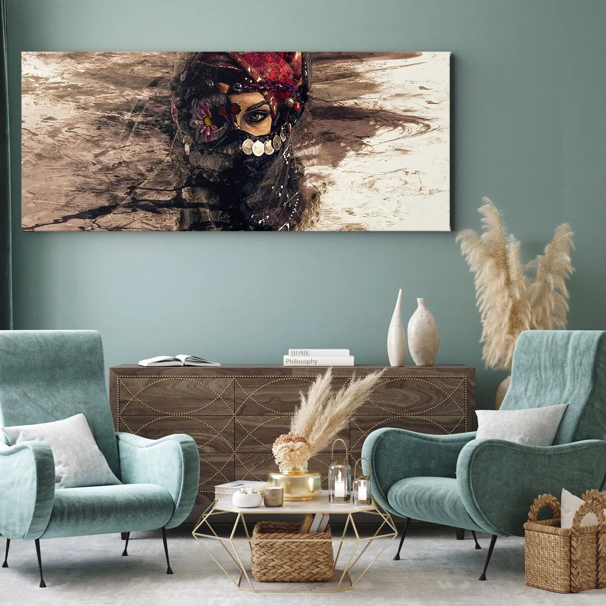 Obraz na plátne - Prinajmenšom znepokojujúca - 140x50 cm