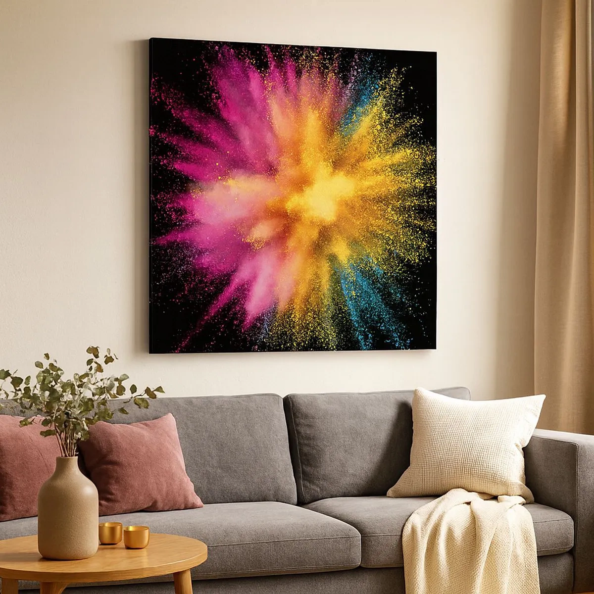 Obraz na plátne - Zrodenie farieb - 30x30 cm