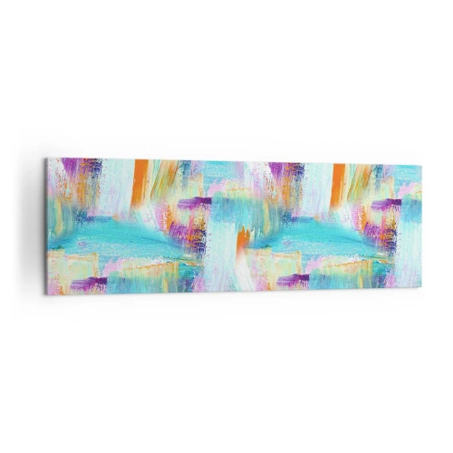 Obraz na plátne - Veselé striedavé cákance - 160x50 cm