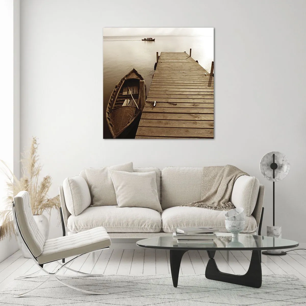 Obraz na skle - Veľký pokoj - 70x70 cm