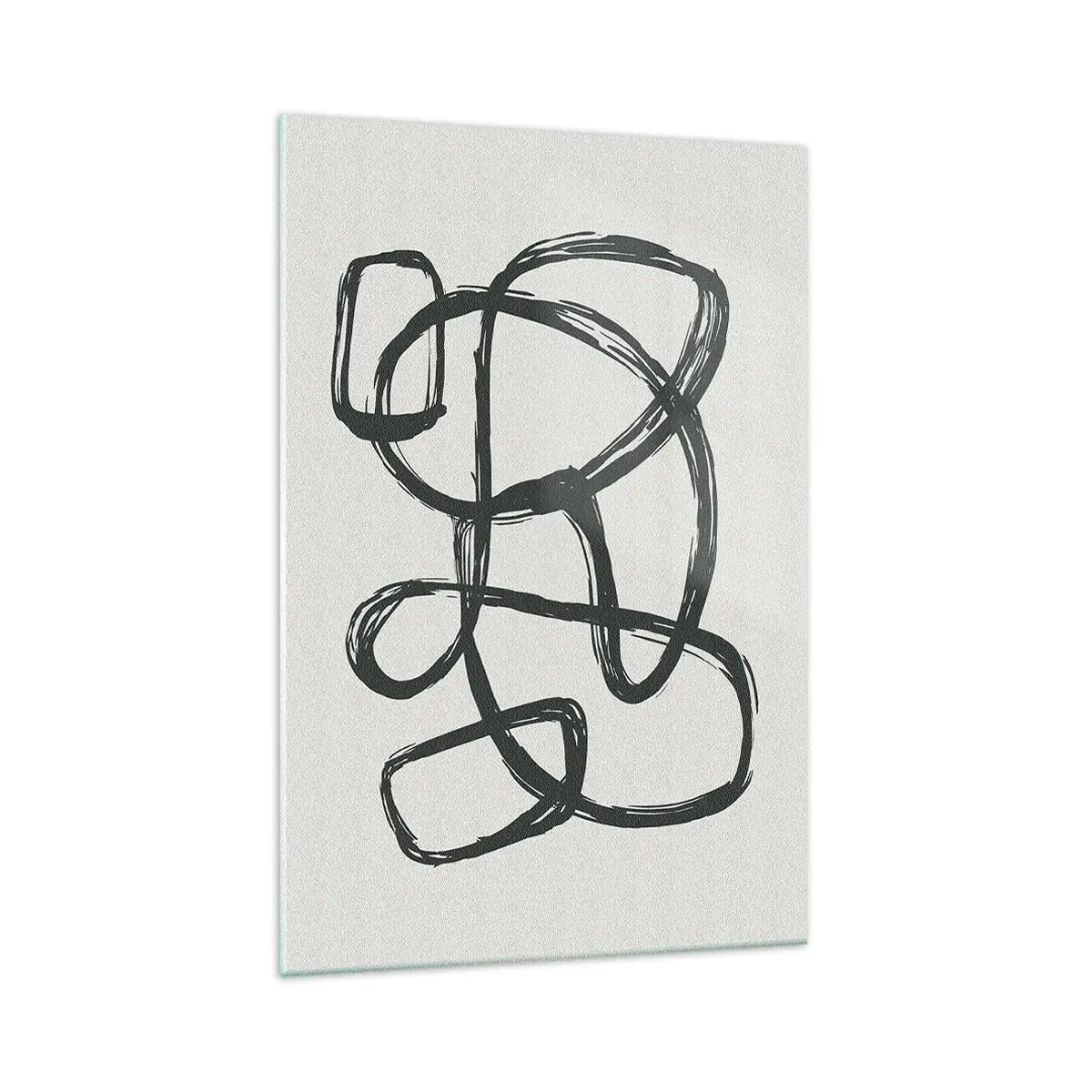 Obraz na skle - Abstrakcie v slučke - 70x100 cm