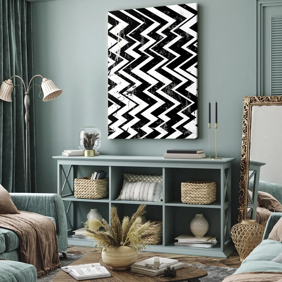 Obraz na plátne - Cik-biele, cik-čierne - 50x70 cm