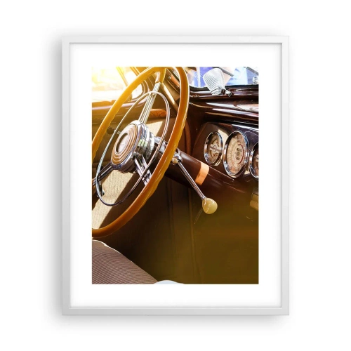 Plagát v bielom ráme - Závan luxusu z minulosti - 40x50 cm