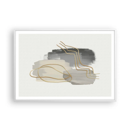Plagát v bielom ráme - Trvanie a pohyb - 100x70 cm