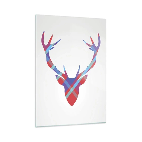 Obraz na skle - Škótsky jeleň - 50x70 cm
